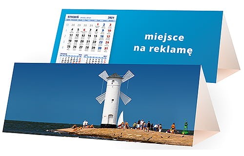 kalendarze biurkowe - piramidki - wzór KP3-115
