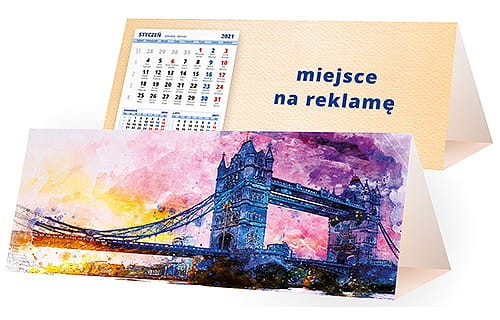 kalendarze biurkowe - piramidki - wzór KP3-120