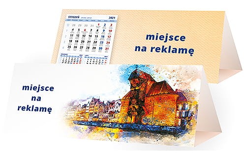 kalendarze biurkowe - piramidki - wzór KP3-123