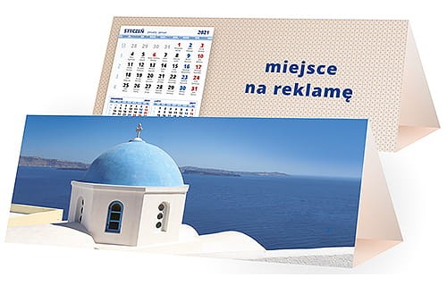 kalendarze biurkowe - piramidki - wzór KP3-124