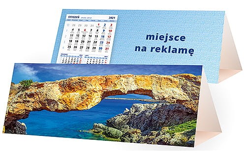 kalendarze biurkowe - piramidki - wzór KP3-125