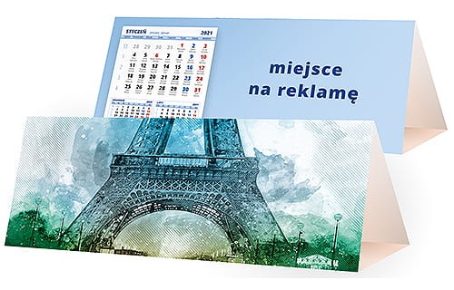 kalendarze biurkowe - piramidki - wzór KP3-126