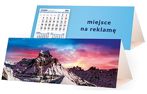 kalendarze biurkowe - piramidki - wzór KP3-128