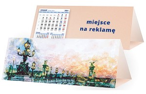 Kalendarze biurkowe - PIRAMIDKA duża - wzór KP3-129