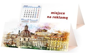 Kalendarze biurkowe - PIRAMIDKA duża - wzór KP3-132