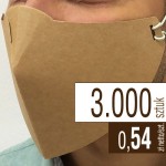 Maseczki kartonowe - brązowa Kraftliner - 3.000 szt. - 0,54 zł netto