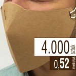 Maseczki kartonowe - brązowa Kraftliner - 4.000 szt. - 0,52 zł netto