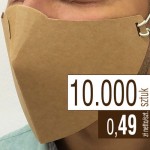 Maseczki kartonowe - brązowa Kraftliner - 10.000 szt. - 0,49 zł netto