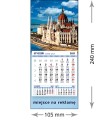 Kalendarze magnetyczne na lodówkę lub kalendarze ścienne MINI - wzór: KM1-007