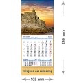 Kalendarze magnetyczne na lodówkę lub kalendarze ścienne MINI - wzór: KM1-029