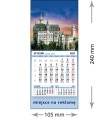 Kalendarze magnetyczne na lodówkę lub kalendarze ścienne MINI - wzór: KM1-042