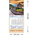 Kalendarze magnetyczne na lodówkę lub kalendarze ścienne MINI - wzór: KM1-045