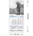 Kalendarze magnetyczne na lodówkę lub kalendarze ścienne MINI - wzór: KM1-056