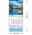 Kalendarze magnetyczne na lodówkę lub kalendarze ścienne MINI - wzór: KM1-065