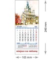 Kalendarze magnetyczne na lodówkę lub kalendarze ścienne MINI - wzór: KM1-068
