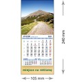 Kalendarze magnetyczne na lodówkę lub kalendarze ścienne MINI - wzór: KM1-069
