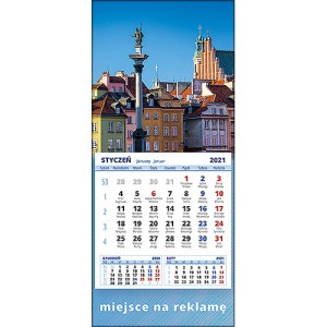 Kalendarze magnetyczne lub ścienne MINI - wzór KM1-076