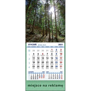 Kalendarze magnetyczne lub ścienne MINI - wzór KM1-078