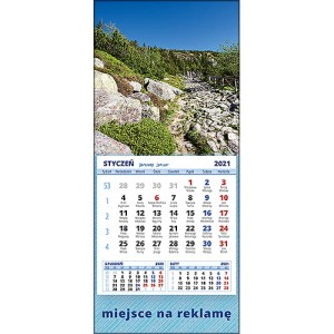 Kalendarze magnetyczne lub ścienne MINI - wzór KM1-082