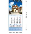 Kalendarze magnetyczne na lodówkę lub kalendarze ścienne MINI - wzór: KM1-083