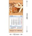 Kalendarze magnetyczne na lodówkę lub kalendarze ścienne MINI - wzór: KM1-088