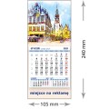 Kalendarze magnetyczne na lodówkę lub kalendarze ścienne MINI - wzór: KM1-090