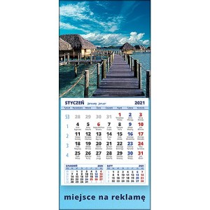 Kalendarze magnetyczne lub ścienne MINI - wzór KM1-092