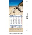 Kalendarze magnetyczne na lodówkę lub kalendarze ścienne MINI - wzór: KM1-093