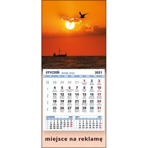 Kalendarze magnetyczne lub ścienne MINI - wzór KM1-095