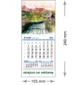 Kalendarze magnetyczne na lodówkę lub kalendarze ścienne MINI - wzór: KM1-096