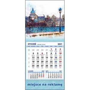 Kalendarze magnetyczne lub ścienne MINI - wzór KM1-098