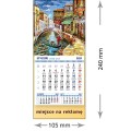 Kalendarze magnetyczne na lodówkę lub kalendarze ścienne MINI - wzór: KM1-101