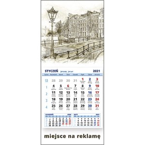 Kalendarze magnetyczne lub ścienne MINI - wzór KM1-104