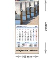 Kalendarze magnetyczne na lodówkę lub kalendarze ścienne MINI - wzór: KM1-113
