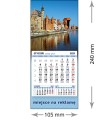 Kalendarze magnetyczne na lodówkę lub kalendarze ścienne MINI - wzór: KM1-116