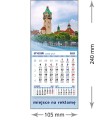 Kalendarze magnetyczne na lodówkę lub kalendarze ścienne MINI - wzór: KM1-117