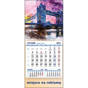 Kalendarze magnetyczne lub ścienne MINI - wzór KM1-120