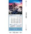 Kalendarze magnetyczne na lodówkę lub kalendarze ścienne MINI - wzór: KM1-128
