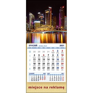 Kalendarze magnetyczne lub ścienne MINI - wzór KM1-131