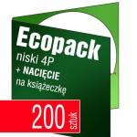 Ecopack 4P z NACIĘCIEM na książeczkę - pakiet 200 szt.