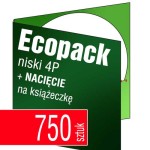 Ecopack 4P z NACIĘCIEM na książeczkę - pakiet 750 szt.