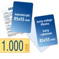 kalendarzyki kieszonkowe, karty stałego Klienta, karty rabatowe - pakiet 1.000 szt.
