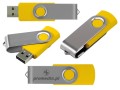Pendrive Twister - kolor obudowy żółty