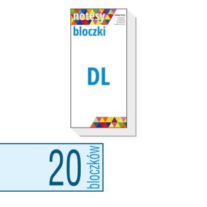 Notesy, bloczki reklamowe DL - 20 szt.