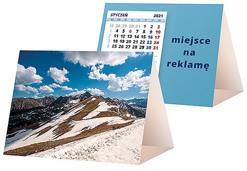 kalendarze biurkowe - piramidki - wzór KP1-080