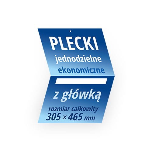 Plecki do kalendarzy jednodzielnych płaska główka