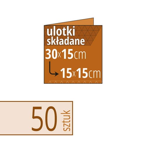 Ulotki składane brązowe EKO KRAFT - 30x15 cm do 15x15 cm - w atrakcyjnej niskiej cenie, możliwy druk kolorem białym