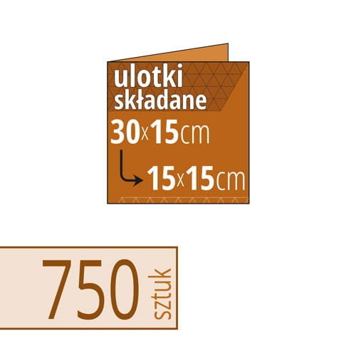 Ulotki składane brązowe EKO KRAFT - 30x15 cm do 15x15 cm - w atrakcyjnej niskiej cenie, możliwy druk kolorem białym