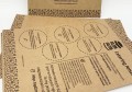 Druk na brązowym papierze eko Kraftliner - ulotki, karnety, zaproszenia, metki, opakowania, pudełka, menu,  ... także druk kolorem BIAŁYM