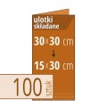 Ulotki składane brązowe EKO KRAFT - 30x30 cm do 15x30 cm - w atrakcyjnej niskiej cenie, możliwy druk kolorem białym